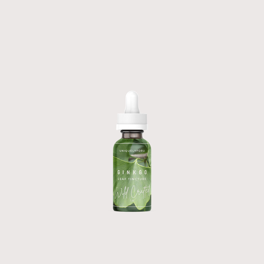 UniquelyForU Ginkgo Leaf Tincture Wild Crafted UNIQUELYFORU.COM