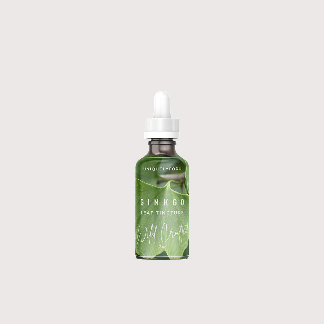 UniquelyForU Ginkgo Leaf Tincture Wild Crafted UNIQUELYFORU.COM