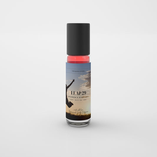 UniquelyForU Leap 29 Fragranced Body Oil Roll-on 1 oz made with love Brunswick County Virginia UNIQUELYFORU.COM