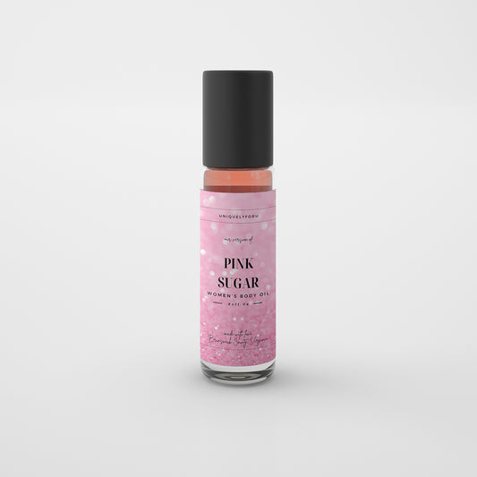 UniquelyForU our version of Pink Sugar Fragranced Body Oil Roll-on 1 oz made with love Brunswick County Virginia UNIQUELYFORU.COM