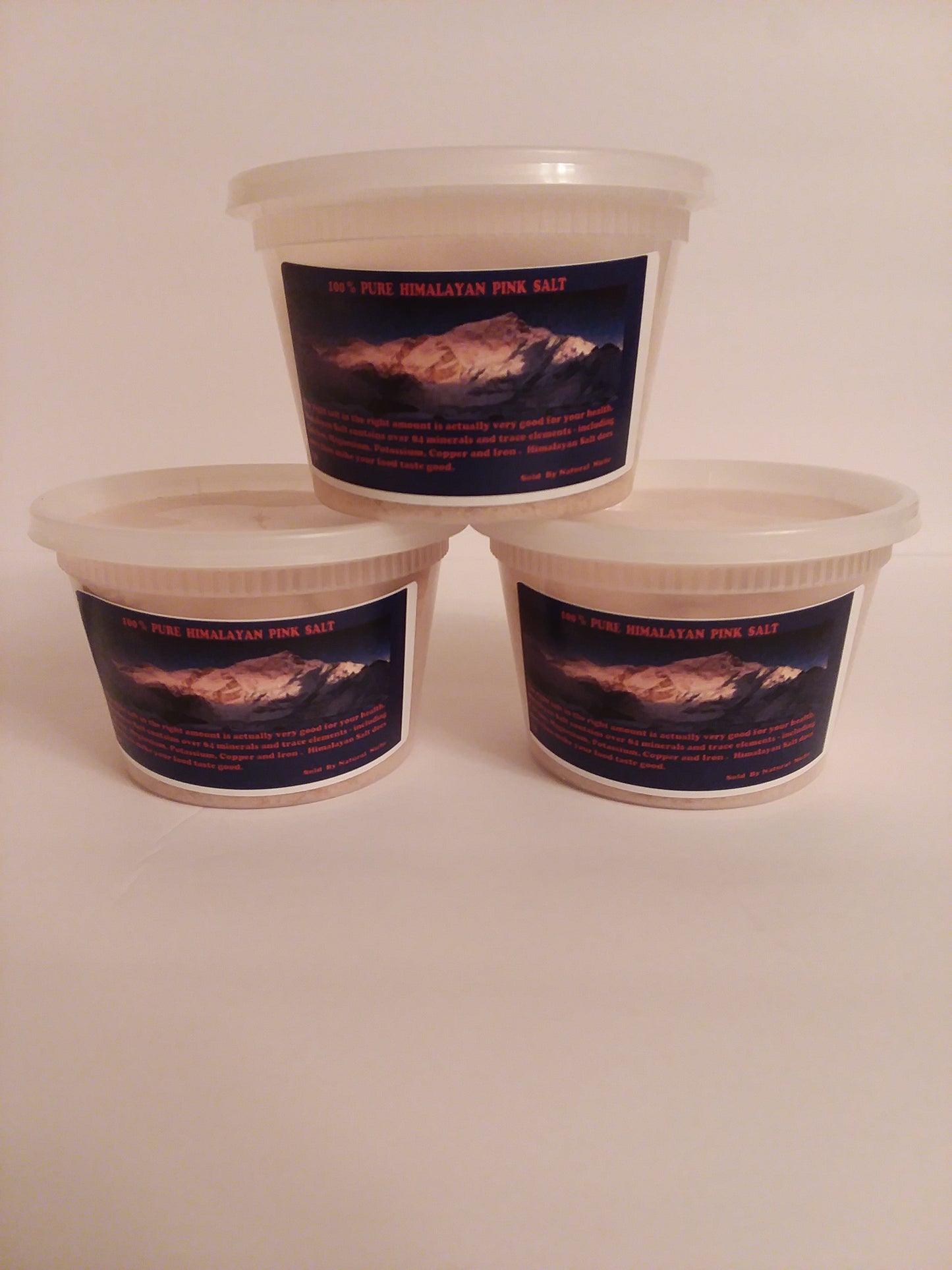 Pink Himalayan Salt 1 lb (Set of 3)
