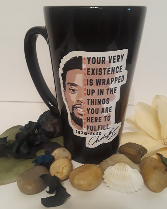 Chadwick Boseman Find Your Purpose Mug Black 24oz
