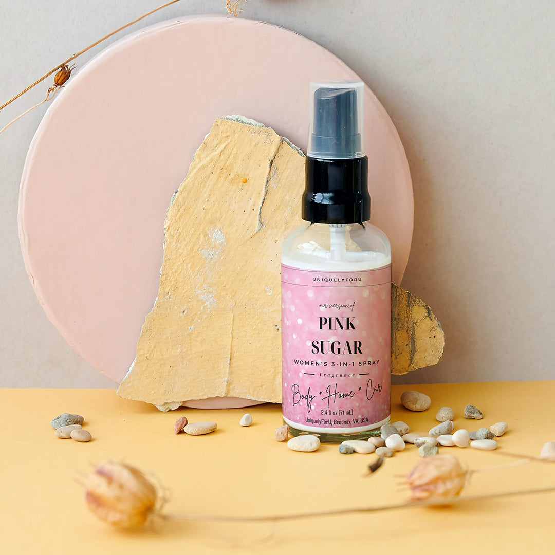 Pink Sugar Type Women's 3-in-1 Spray – For Body, Home, and Car, 2.4 fl oz
