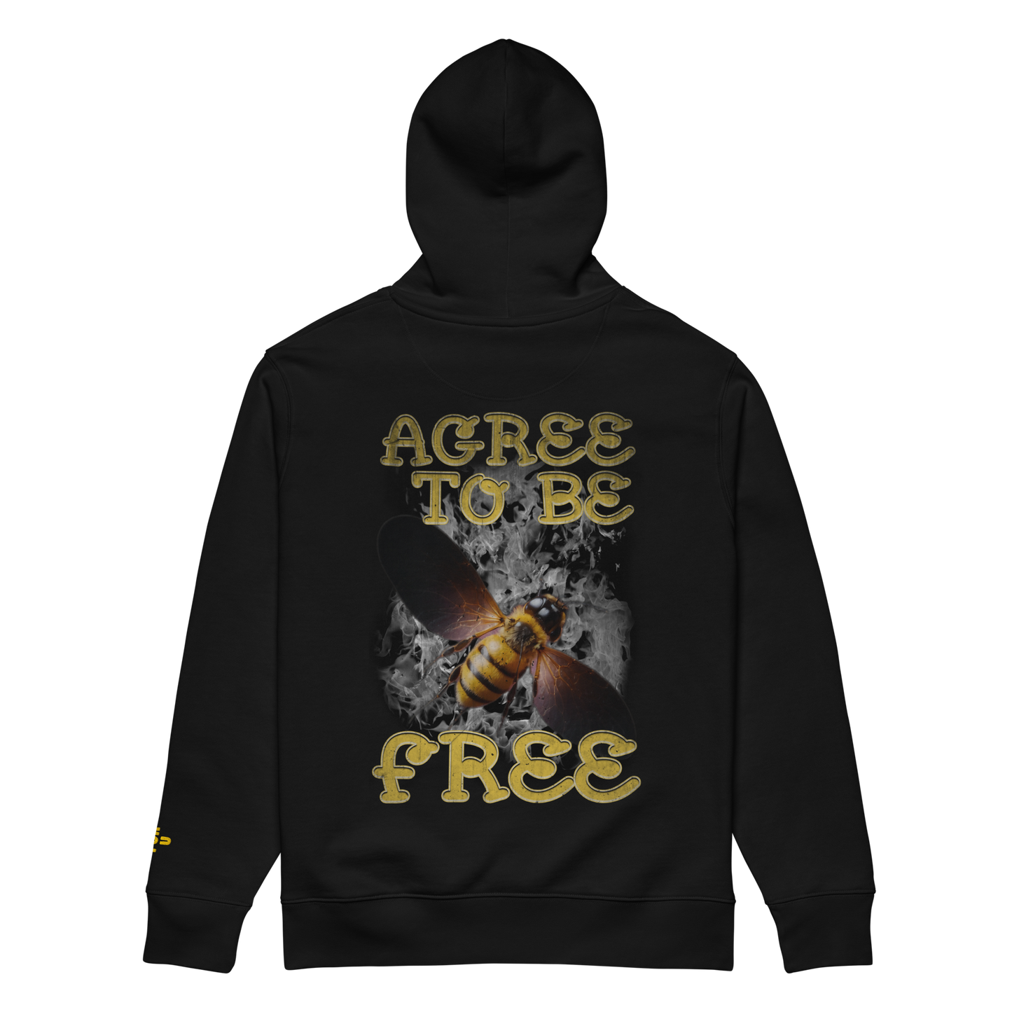 Agree To Be Free Unisex Essential Eco-Friendly Hoodie DTG/Embroidered