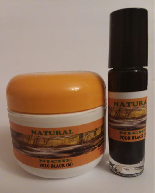 Polo Black Type Men's Body Butter & Body Oil Set 2 oz